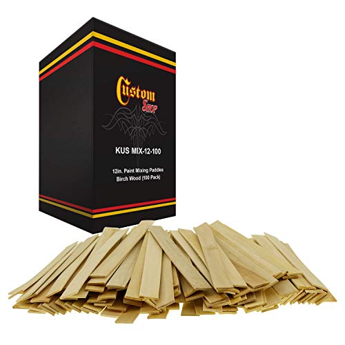 Custom Shop Craft and Paint Sticks - Pack -100 Sticks 12 Inch P...
