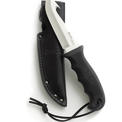 CUTCO Gut Hook Hunting Knife with Leather Sheath #5717BK