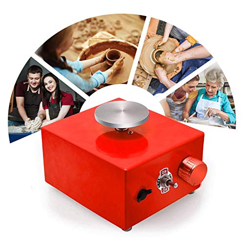 Cutfouwe Electric Pottery Wheel Machine Blue Turntable Swivel Cera...
