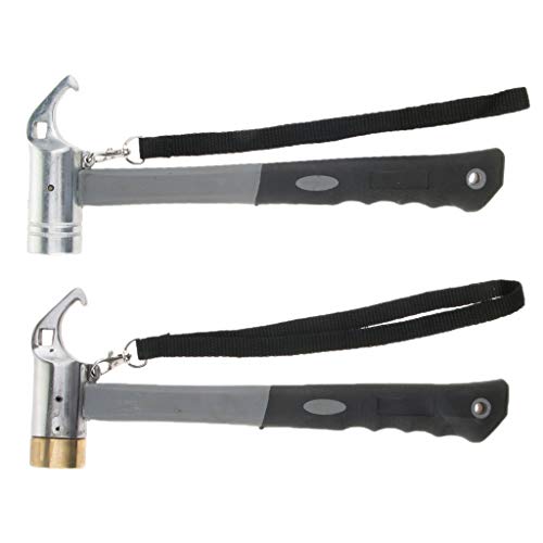 Carbon Steel Camping Hammer Mallet Puller for Tent Peg Stake 35mm ...