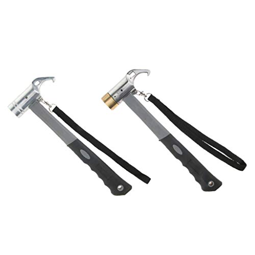 Carbon Steel Camping Hammer Mallet Puller for Tent Peg Stake 35mm ...