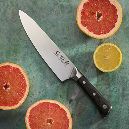 Cutluxe Chef Knife – 8 Inch Kitchen Knife Forged of High Carbon Ge...