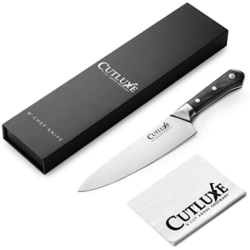 Cutluxe Chef Knife – 8 Inch Kitchen Knife Forged of High Carbon Ge...