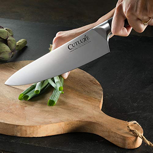 Cutluxe Chef Knife – 8 Inch Kitchen Knife Forged of High Carbon Ge...