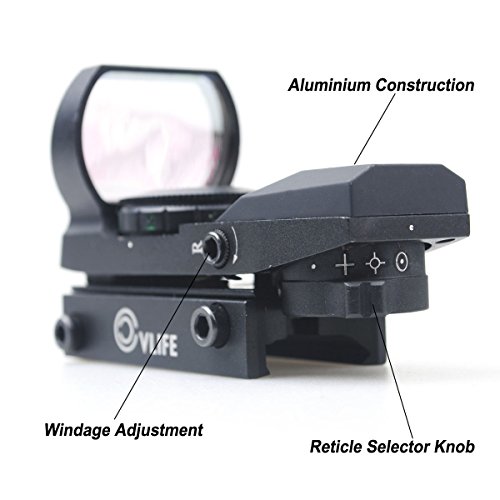 CVLIFE 1X22X33 Red Green Dot Sight Riflescope Reflex Sight for...