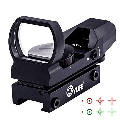 CVLIFE 1X22X33 Red Green Dot Sight Riflescope Reflex Sight for...