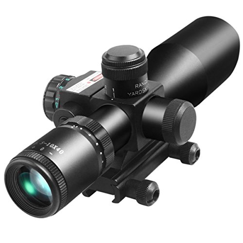 CVLIFE 2.5-10x40e Red & Green Illuminated Scope with 20mm Mount