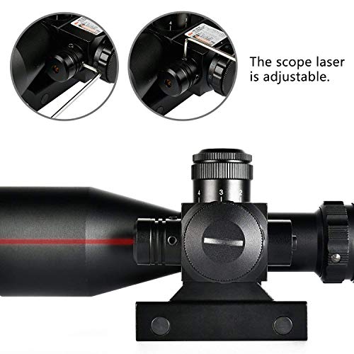 CVLIFE 2.5-10x40e Red & Green Illuminated Scope with 20mm Mount