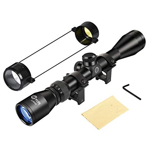 CVLIFE 3-9x40 Optics R4 Reticle Crosshair Scope with 20mm Free Mounts