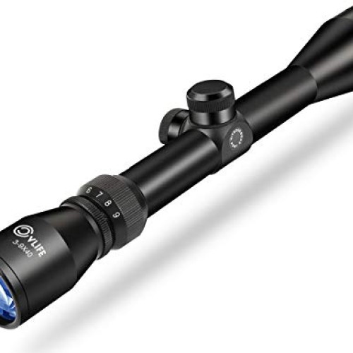 CVLIFE 3-9x40 Optics R4 Reticle Crosshair Scope with 20mm Free Mounts