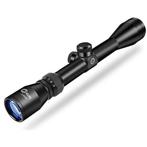 CVLIFE 3-9x40 Optics R4 Reticle Crosshair Scope with 20mm Free Mounts