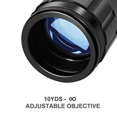 CVLIFE 3-9x40AO Optics R4 Reticle Crosshair Scope with 20mm Free M...