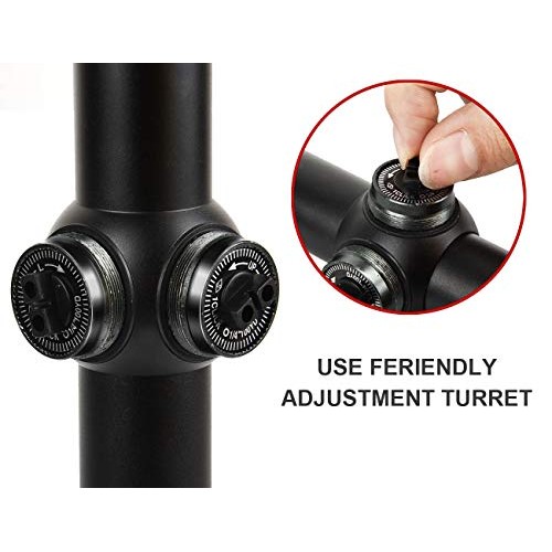 CVLIFE 3-9x40AO Optics R4 Reticle Crosshair Scope with 20mm Free M...