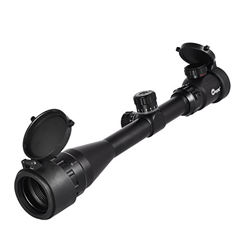 CVLIFE 4-16x44 Tactical Rifle Scope Red and Green Illuminated Buil...