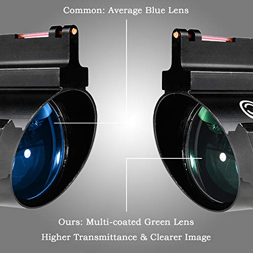 CVLIFE 4x32 Tactical Rifle Scope Red & Green &Blue Illuminated Ret...