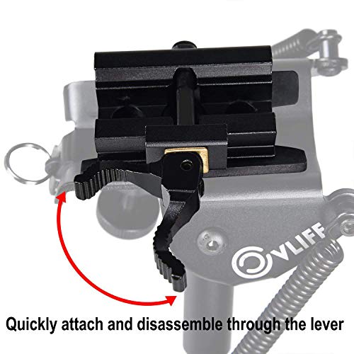 CVLIFE 6-9 Inches Bipod Quick Release Adapter Included for Hunting...