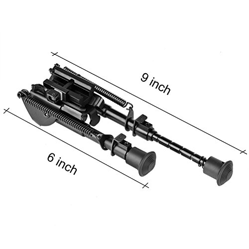 CVLIFE 6-9 Inches Rifle Bipod,Tactical Bipod with Quick Release Pi...