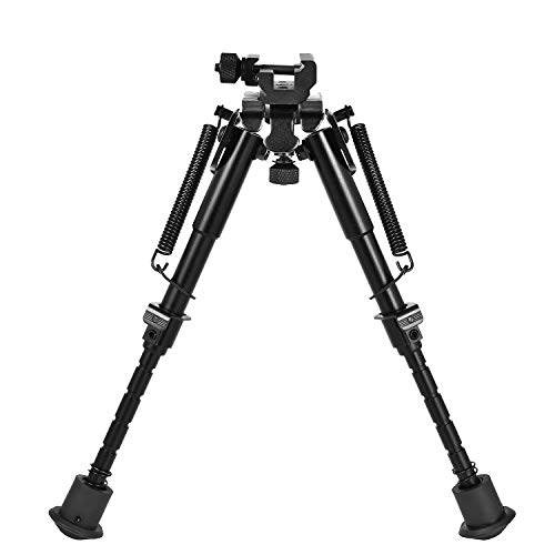 CVLIFE 6-9 Inches Tactical Bipod Adjustable Spring Return with 360...