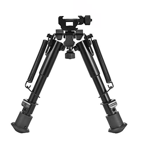 CVLIFE 6-9 Inches Tactical Bipod Adjustable Spring Return with 360...