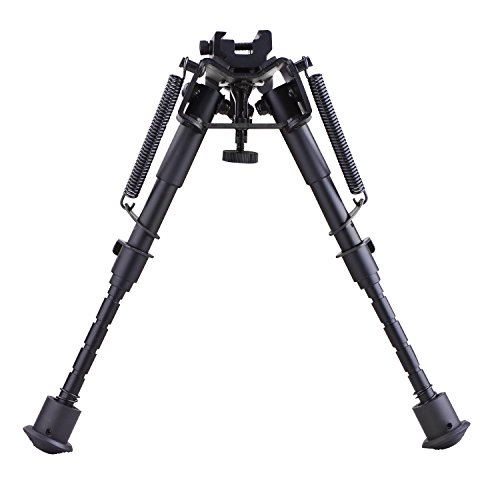 CVLIFE 6-9 Inches Tactical Rifle Bipod Adjustable Spring Return wi...