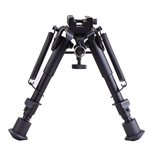 CVLIFE 6-9 Inches Tactical Rifle Bipod Adjustable Spring Return wi...