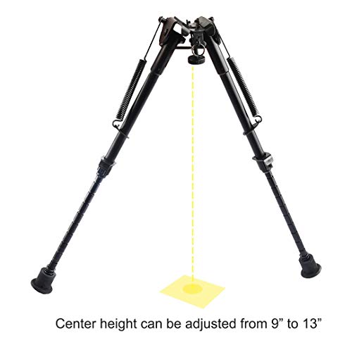 CVLIFE 9-13 Inches Bipod with Solid Sling Adapter Base