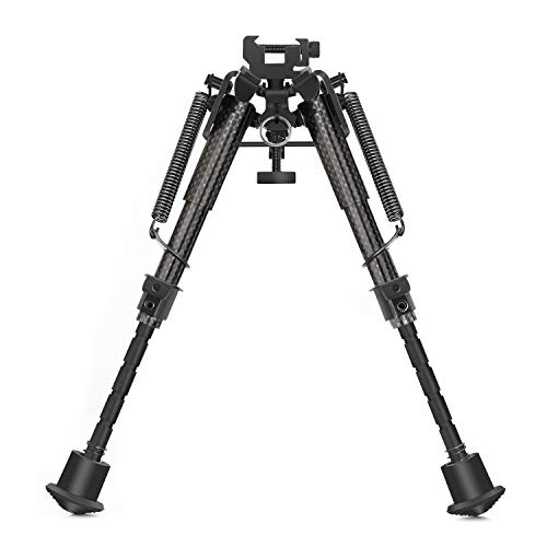 CVLIFE Carbon Fiber Bipod with Picatinny Rail Adapter 6-9 Inches R...
