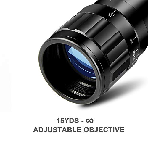 CVLIFE Hunting Rifle Scope 6-24x50 AOE Red and Green Illuminated G...