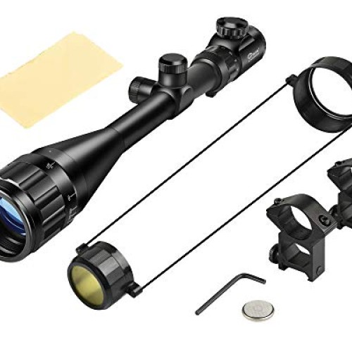 CVLIFE Hunting Rifle Scope 6-24x50 AOE Red and Green Illuminated G...