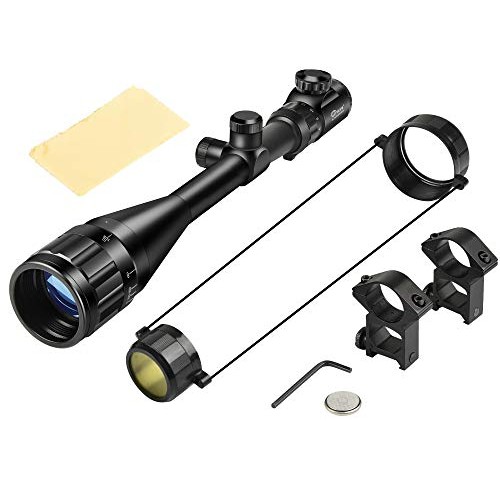 CVLIFE Hunting Rifle Scope 6-24x50 AOE Red and Green Illuminated G...
