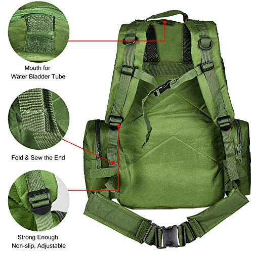 CVLIFE Military Tactical Backpack Army Rucksack Assault Pack Built...