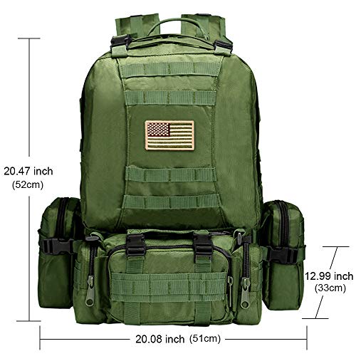 CVLIFE Military Tactical Backpack Army Rucksack Assault Pack Built...