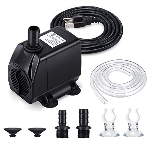 CWKJ Fountain Pump, 880GPH Submersible Water Pump, Durable 60W Out...