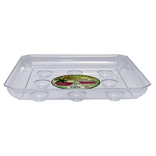 CWP SQDS-1000 Heavy Gauge Footed Square Carpet Saver Saucer, 10-In...
