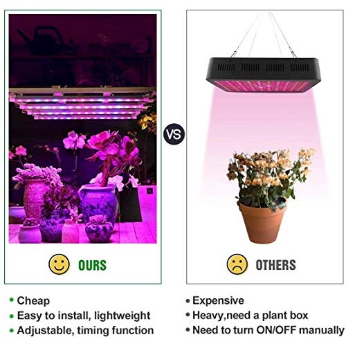 CXhome Plant Light T5 Red & Blue 4 Packs Grow Lights with Auto Cyc...