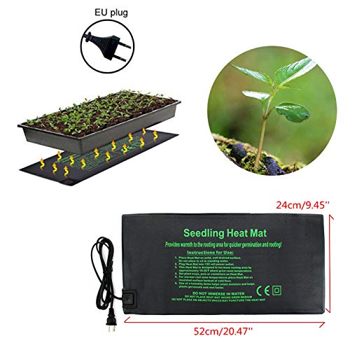 Waterproof Seedling Heat Mat 20.47x9.45in Plant Seed Germination P...