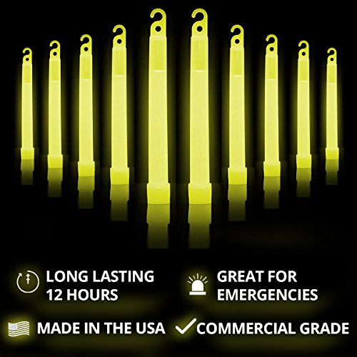 Cyalume - 9-00725 SnapLight Yellow Light Sticks – 6 Inch Industria...