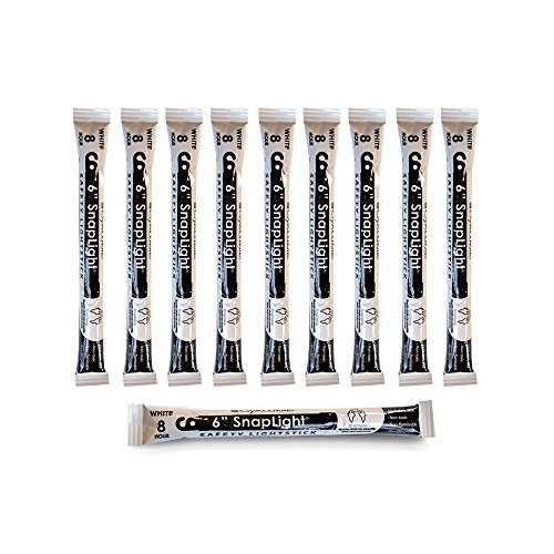 Cyalume 9-08006 SnapLight White Glow Sticks – 6 Inch Industrial Gr...