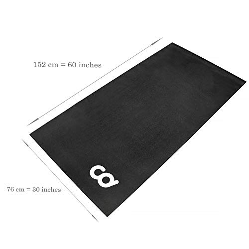 CyclingDeal Bike Mat - 30 x 60 Soft - Compatible with Indoor, Ex...