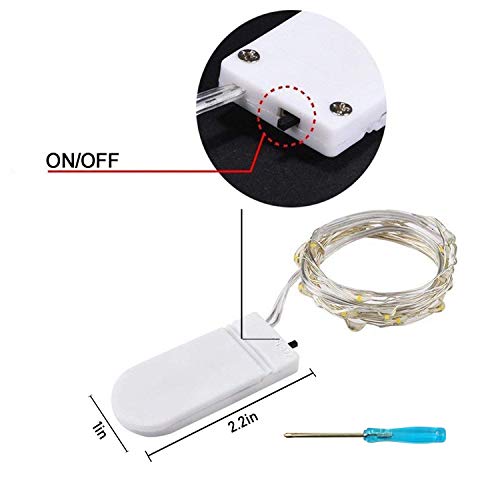 36 Pack Fairy Lights Battery Operated, Cynzia 20 LED 6.6ft/2m Star...