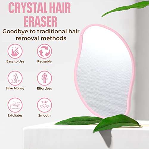 Crystal Hair Eraser, Crystal Hair Remover for Men and Women, Easy ...