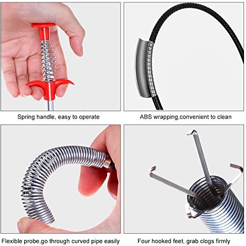 Flexible Grabber Claw Pick Up Reacher Tool With 4 Claws Bendable H...