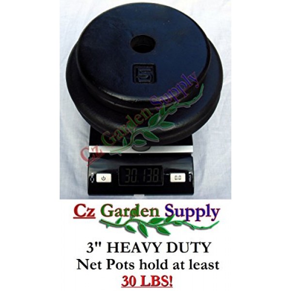 25 pack - 3 inch Round HEAVY DUTY Net Cups Pots WIDE LIP Design - ...