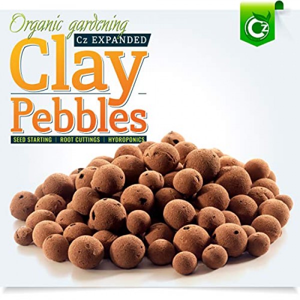 Organic Expanded Clay Pebbles Grow Media - Orchids • Hydroponics •...
