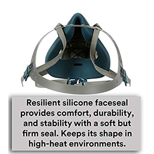 Rugged Comfort Quick Latch Half Facepiece Reusable Respirator Medi...