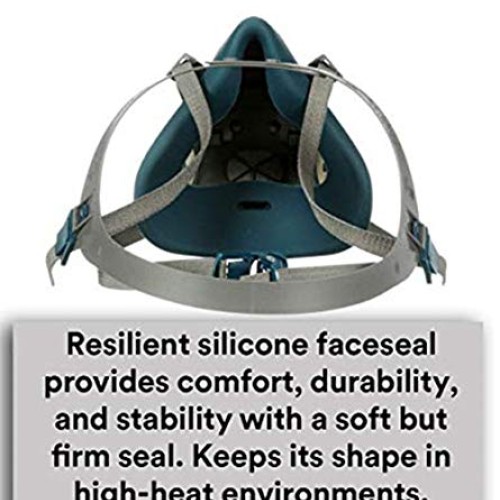 Rugged Comfort Quick Latch Half Facepiece Reusable Respirator Medi...