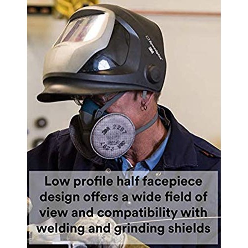 Rugged Comfort Quick Latch Half Facepiece Reusable Respirator Medi...