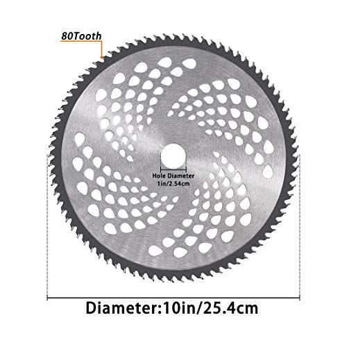 CZS 10 x 80T Carbide Tip Brush Cutter Blades Premium Stainless St...