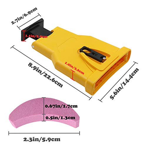CZS Chainsaw Sharpener Universal Bar-Mount Chain Saw Blade Teeth S...