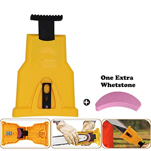 CZS Chainsaw Sharpener Universal Bar-Mount Chain Saw Blade Teeth S...
